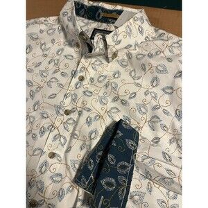 Reyn Spooner Long Sleeve Button Down Paisley Floral GREAT CONDITION Shirt XL